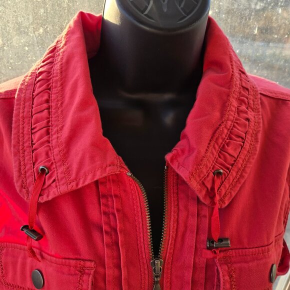 Christopher & Banks Women's Salmon Pink Vest Size Large - Picture 3 of 9